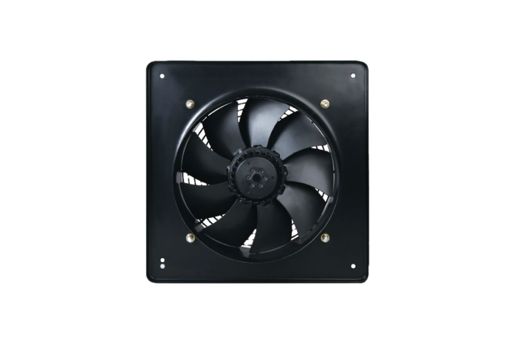 هواکش آکسیال زیلابگ ۶۰ سانتیمتر تکفاز مدل YWF6E-600B-137/70 با موتور کممصرف و پروانه فلزی بالانسشده، مناسب تهویه صنعتی