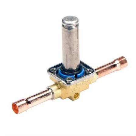 شیر برقی دانفوس EVR 6 سایز 3/8 اینچ جوشی ODF مناسب سردخانه، چیلر، کندانسینگ یونیت و سیستم های تبرید صنعتی