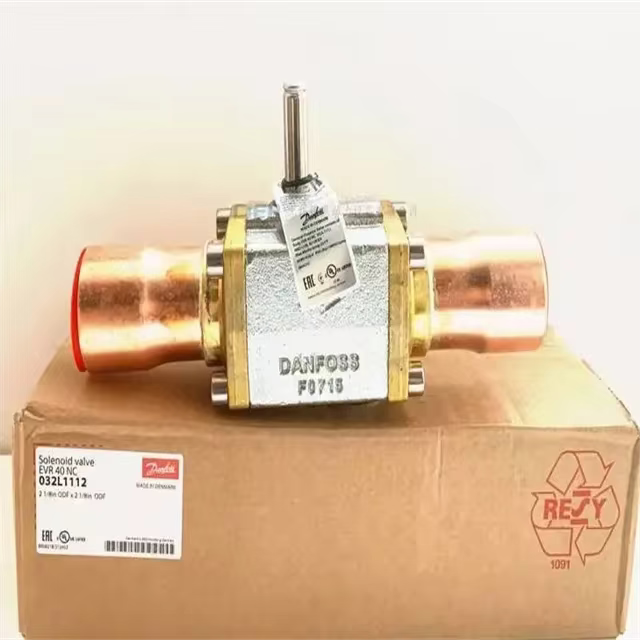 شیر برقی دانفوس EVR40 سایز 2-1/8 اینچ جوشی ODF مناسب سردخانههای صنعتی بزرگ، تونل انجماد، چیلرهای صنعتی، رکهای تبرید و سیستمهای برودتی با ظرفیت بسیار بالا