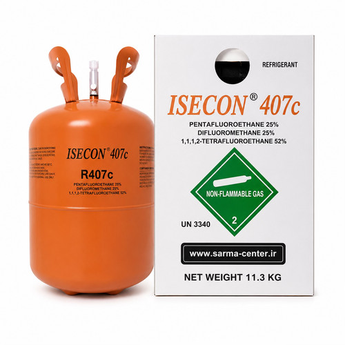 کپسول گاز مبرد ایسکون R407c وزن ۱۱.۳ کیلوگرم
