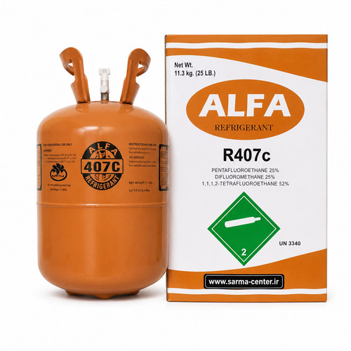 کپسول گاز آلفا R407c وزن ۱۱.۳ کیلوگرم