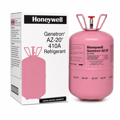 کپسول گاز مبرد هانیول Honeywell Genetron AZ-20 R410A وزن 11.3 کیلوگرم مناسب کولر گازی، داکت اسپلیت، VRF و سیستمهای تهویه مطبوع | سرما سنتر