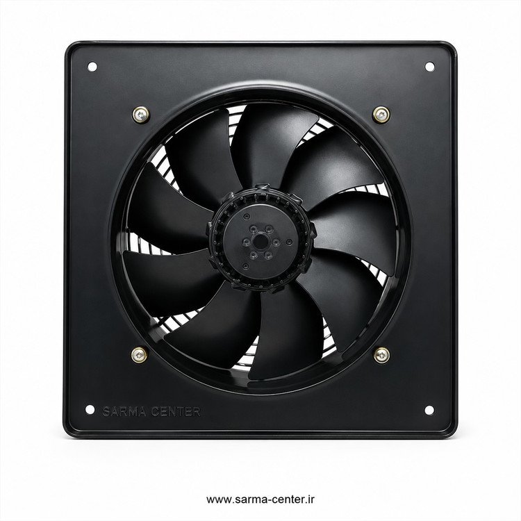 هواکش آکسیال زیلابگ 71 سانتیمتر سهفاز مدل YWF6D-710B-180/75 با موتور کممصرف و پروانه فلزی بالانسشده، مناسب تهویه صنعتی
